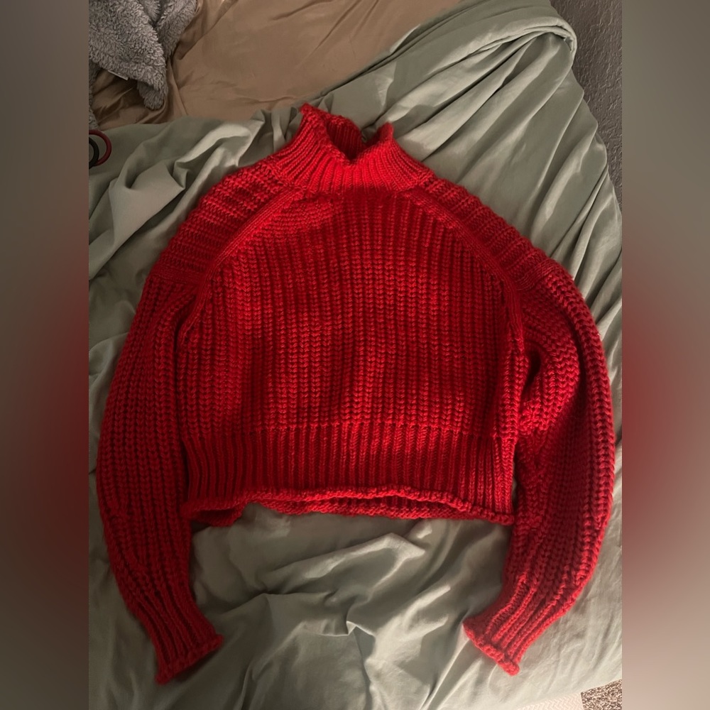 Red sweater